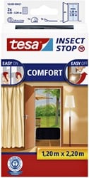 Insectenhor tesa® Insect Stop COMFORT deur 2x 0,65x2,20m zwart