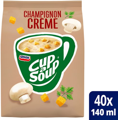 Cup-a-Soup Unox machinezak champignon crème 140ml-1