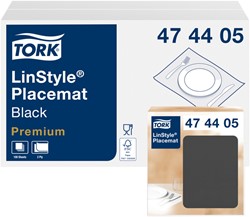 Placemats Tork  LinStyle® 39x30cm 100st zwart 474405