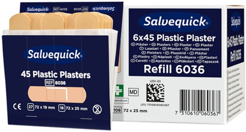 Pleister Salvequick navulling plastic 6036-2