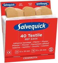 Pleister Salvequick navulling textiel 6 kaarten à 40 stuks 6444