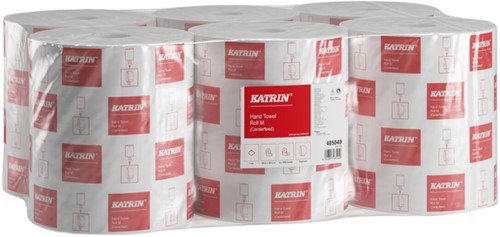 Handdoekrol Katrin medium 1-laags 300m wit 485049-2