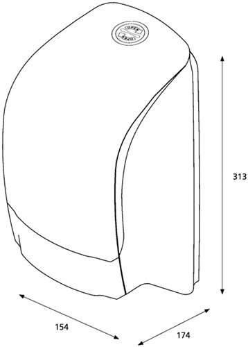 Dispenser Katrin 104582 toiletpapier doprol wit-3