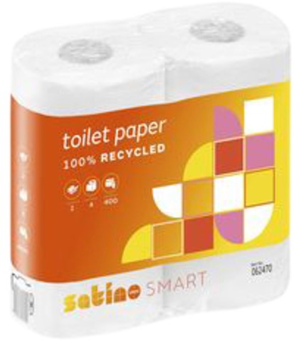 Toiletpapier Satino Smart MT1 2-laags 400vel wit 062470-3