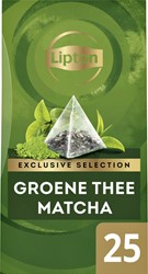 Thee Lipton Exclusive Groene thee Matcha 25 piramidezakjes