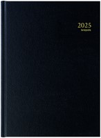 Agenda 2025 Brepols Bremax Santex A4 1dag/2pagina's 8 kolommen zwart