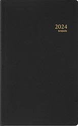 Agenda 2024 Brepols Breform Seta 1dag/1pagina zwart