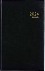 Agenda 2024 Brepols Brefix Lima 1dag/1pagina zwart