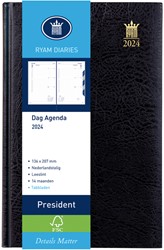 Agenda 2024 Ryam President Mundior 1dag/1pagina zwart