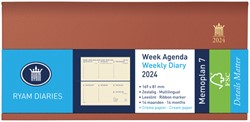 Agenda 2024 Ryam Memoplan 7 Nappa 7dagen/2pagina's assorti