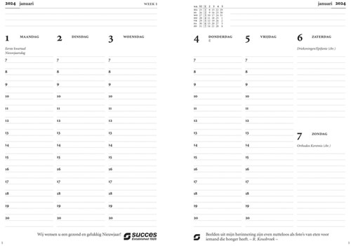 Agendavulling 2025 Succes Executive A5 7dagen/2pagina's-2