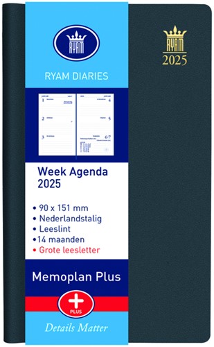 Agenda 2025 Ryam Memoplan 7 Plus Mundior 7dagen/2pagina's assorti-5