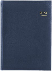 Agenda 2024 Brepols Omega Lima 7dag/2pagina's blauw