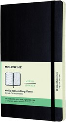 Agenda notitieboek 2022-2023 Moleskine 18mnd Large soft cover zwart