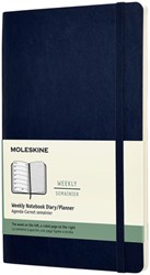 Agenda notitieboek 2023 Moleskine 12mnd Large soft cover saffierblauw