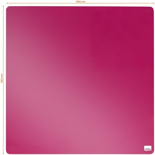 Whiteboard Nobo tegel 36x36cm roze magnetisch-4