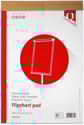Flipoverpapier Quantore 65x95cm 50vel opgerold in verzenddoos
