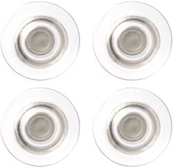 Glasbordmagneet Nobo extra sterk 32mm transparant 4 stuks