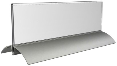 Tafelnaambord Europel 2 61x210mm acryl aluminium-2