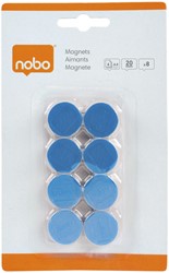 Magneet Nobo 20mm 120gr blauw