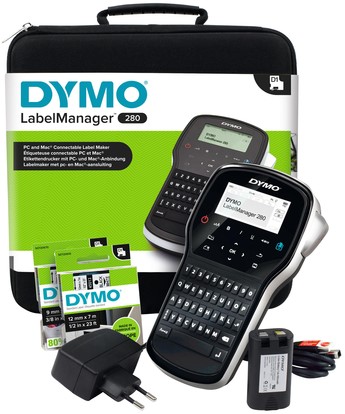 Labelprinter Dymo LabelManager 280 draagbaar qwerty 12mm zwart in koffer-2