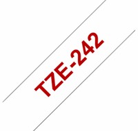 Labeltape Brother P-touch TZe-242 standaard 18mm rood op wit-2