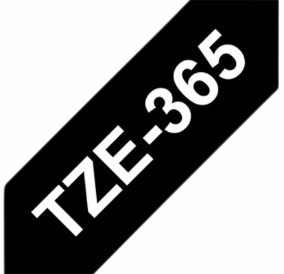 Labeltape Brother P-touch TZe-365 standaard 36mm wit op zwart-2