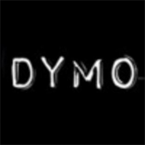Labeltape Dymo glossy prof 9mmx3m wit op zwart-2