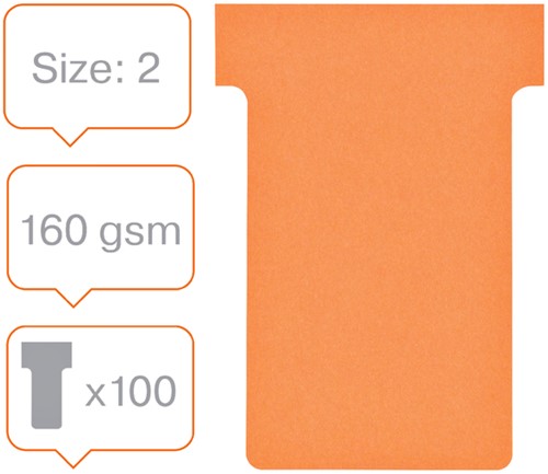 Planbord T-kaart Nobo nr 2 48mm oranje-2