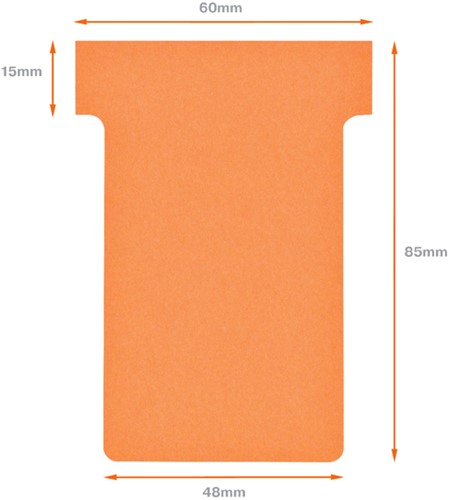 Planbord T-kaart Nobo nr 2 48mm oranje-3