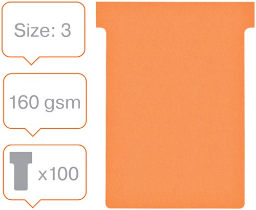 Planbord T-kaart Nobo nr 3 80mm oranje-2
