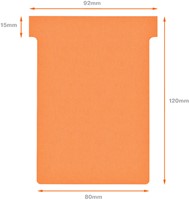 Planbord T-kaart Nobo nr 3 80mm oranje-3