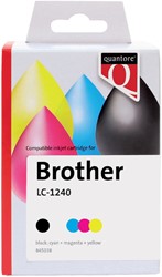 Inktcartridge Quantore alternatief tbv Brother LC-1240 zwart+ 3 kleuren