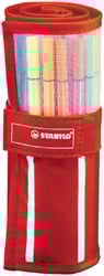 Fineliner STABILO pen 68/30 rollerset rood assorti set à 30 stuks