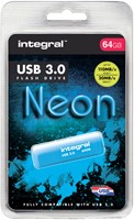 USB-stick 3.0 Integral 64GB neon blauw-2