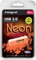 USB-stick 3.0 Integral 64GB neon oranje-2
