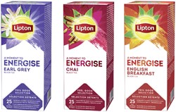 Thee Lipton Energise English breakfast 25x1.5gr