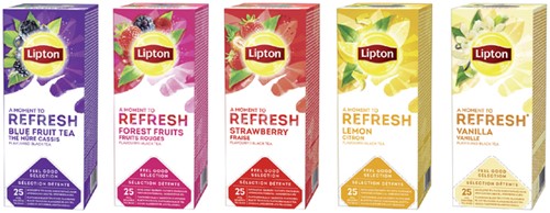 Thee Lipton Refresh lemon 25x1.5gr