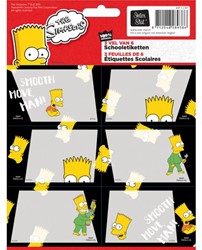 Schooletiketten Simpsons 
