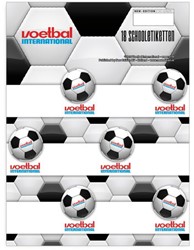 Schooletiketten Voetbal International 
