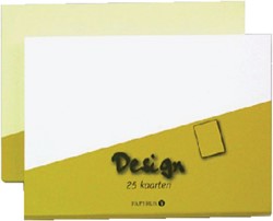 Dubbele kaarten +enveloppen Papyrus 130x130mm ivoorwit
