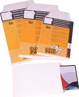 Envelop CleverPack karton A5 176x250mm wit pak à 5 stuks-1
