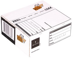 Postpakketbox 1 CleverPack 146x131x56mm wit 25stuks