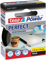 Textieltape tesa® extra Power Perfect 19mmx2,75m zwart