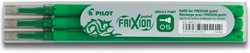 Rollerpenvulling PILOT friXion fijn groen set à 3 stuks