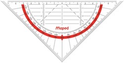 Geodriehoek Maped 028600 160mm flexibel transparant