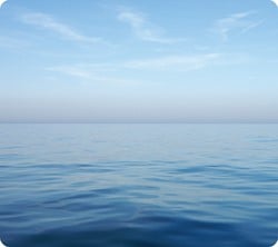Muismat Fellowes natuur collectie blauwe oceaan 228x203mm