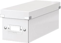 CD-opbergdoos Leitz Click & Store WOW  gerecycled karton 143x136x352mm wit