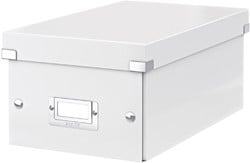 DVD-opbergdoos Leitz Click & Store WOW  gerecycled karton 206x147x352mm wit