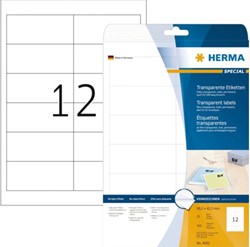 Etiket HERMA 4682 96.5x42.3mm folie transparant 300stuks